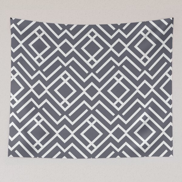 Item preview, Dark Gray and White Stripe Diamond Shape Pattern - Diamond Vogel 2022 Popular Color Blackwater 1320 designed and sold by ColorOfTheYears.