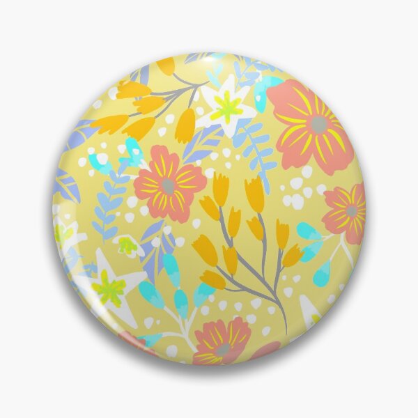Item preview, Floral Pattern - Light Yellow designed and sold by tessartsweden.