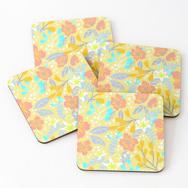 Item preview, Floral Pattern - Light Yellow designed and sold by tessartsweden.