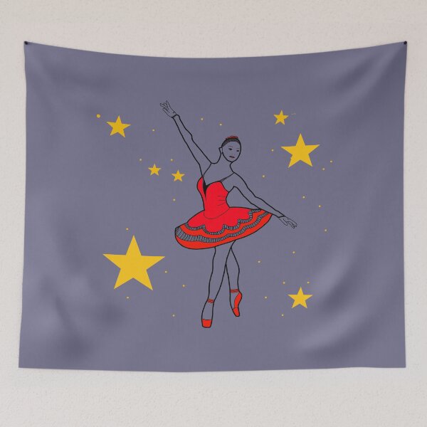Item preview, Ballerina with red shoes - biffybobcat designed and sold by biffybobcat.