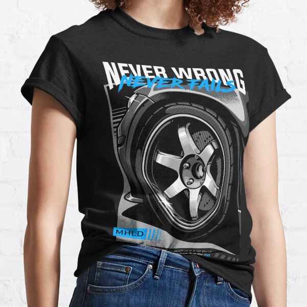 TE37 Automotive Wheel Illustration Classic T-Shirt