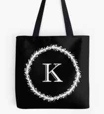 Monochrome Monogram K Tote Bag