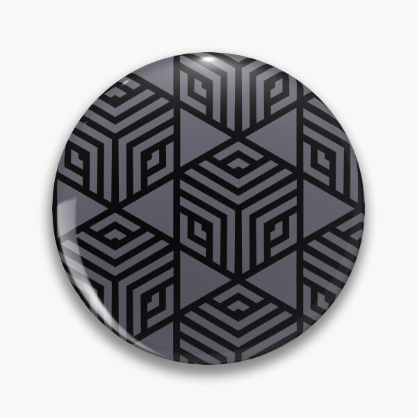 Item preview, Black and Gray Modern Stripe Cube Tile Pattern - Diamond Vogel 2022 Popular Color Blackwater 1320 designed and sold by ColorOfTheYears.