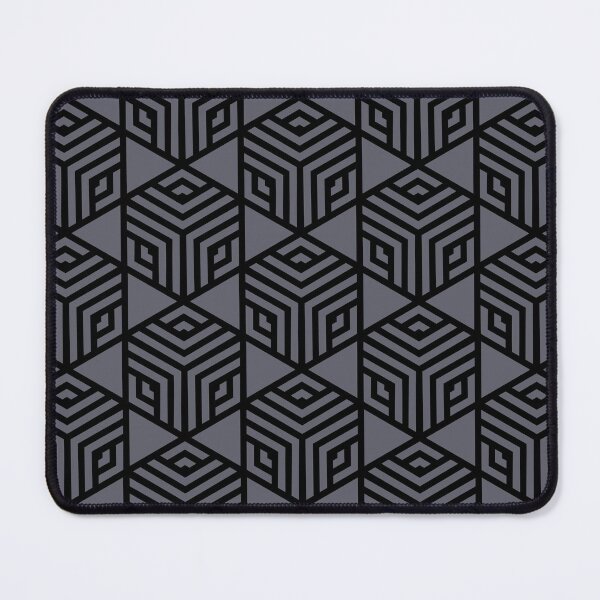 Item preview, Black and Gray Modern Stripe Cube Tile Pattern - Diamond Vogel 2022 Popular Color Blackwater 1320 designed and sold by ColorOfTheYears.
