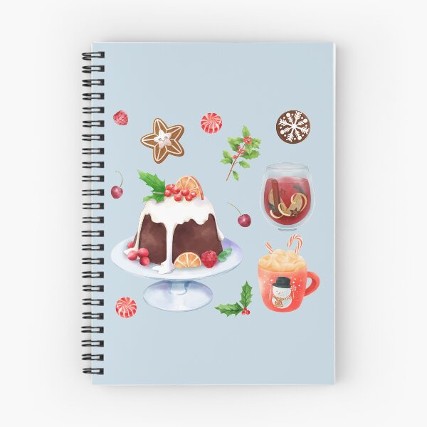 Item preview, Assorted Christmas Food - Pudding, Mulled Wine, Hot Cocoa, Gingerbread Cookies and Peppermint Candy designed and sold by Alicia Chee.