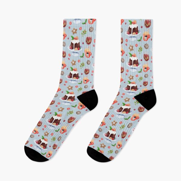 Item preview, Assorted Christmas Food - Pudding, Mulled Wine, Hot Cocoa, Gingerbread Cookies and Peppermint Candy designed and sold by Alicia Chee.
