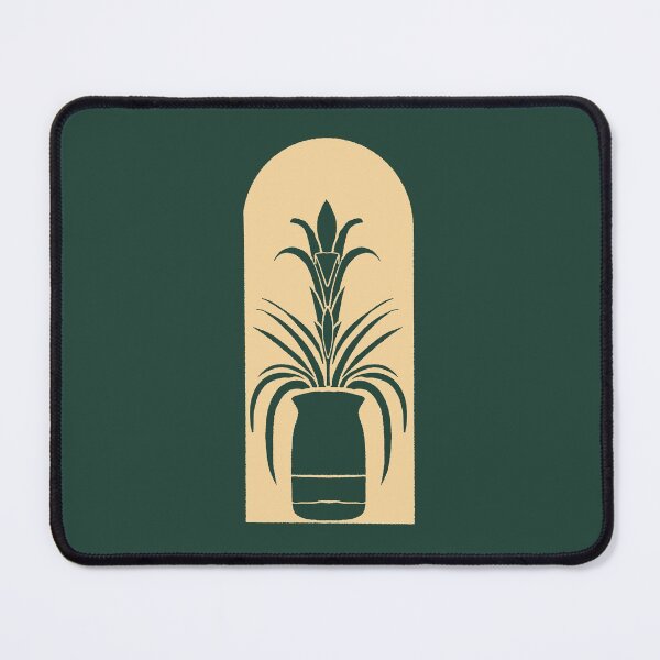 Item preview, Bromeliad Block Print Green and Tan designed and sold by Haley Schulz.