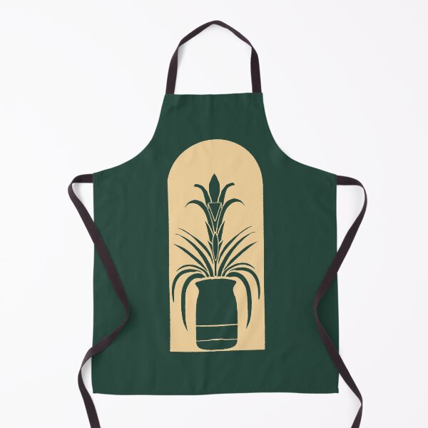 Item preview, Bromeliad Block Print Green and Tan designed and sold by Haley Schulz.