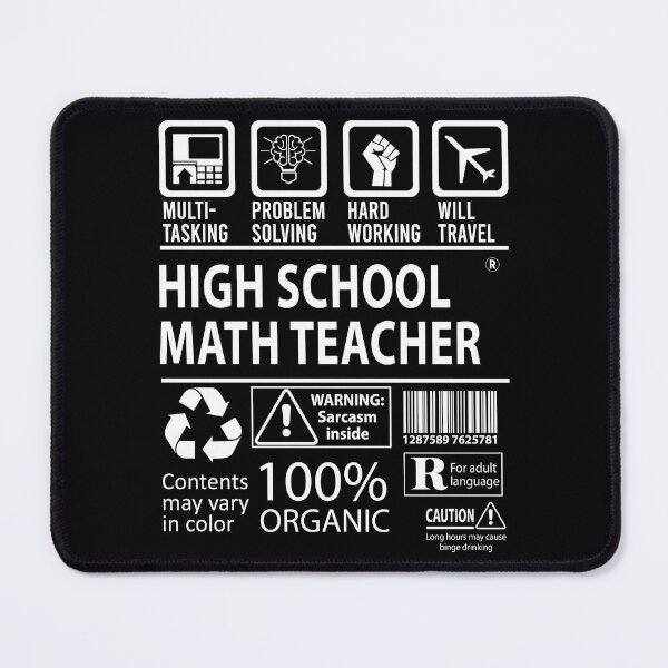 Item preview, High School Math Teacher T Shirt - MultiTasking Certified Job Gift Item Tee designed and sold by killingworthhi.