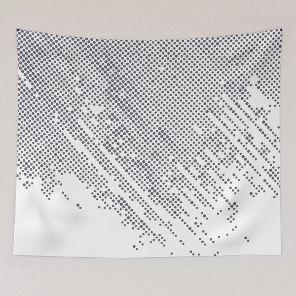 Item preview, Dark Gray and White Polka Dot Abstract Pattern - Diamond Vogel 2022 Popular Color Blackwater 1320 designed and sold by ColorOfTheYears.