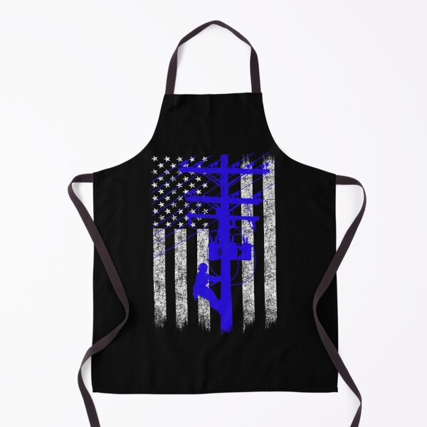 Item preview, Silhouette American Flag Lineman Pullover Hoodie designed and sold by HopkinsIngram.