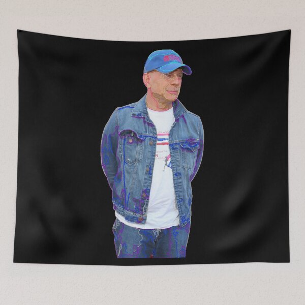 Item preview, Bruce Willis illustrative portrait designed and sold by MarioColtello.