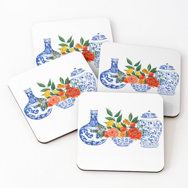Item preview, Chinoiserie Ginger jar Blue White  designed and sold by Yunihadi.