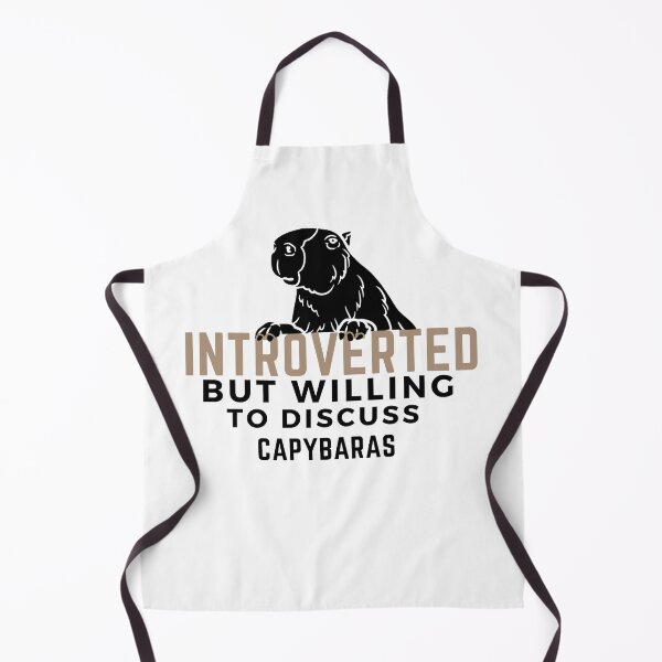 Item preview, Introverted but willing to discuss capybaras, birthday gift ideas, gift for friends, gift for boyfriend, gift for girlfriend designed and sold by oufa.