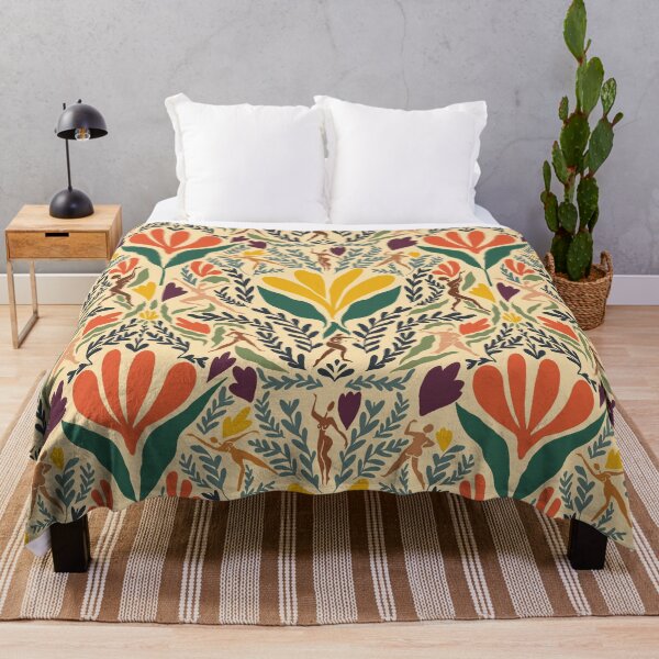 Item preview, Copy of Ladies dancing floral folk art pattern 1 designed and sold by Haley Schulz.