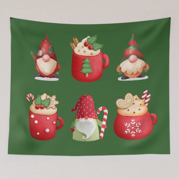 Item preview, Christmas Elves And Coffee Cups designed and sold by introvertswear.