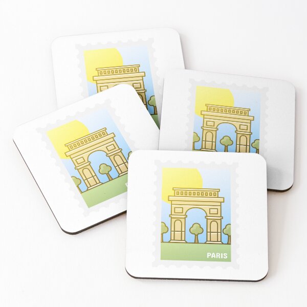 Item preview, Paris, France postage stamp, French monument travel souvenir designed and sold by ArendDesigns.
