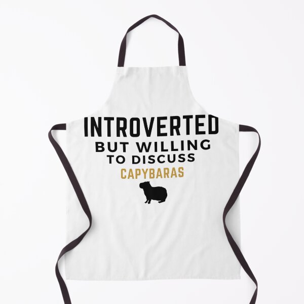 Item preview, Introverted but willing to discuss capybaras, birthday gift ideas, gift for friends, gift for boyfriend, gift for girlfriend designed and sold by oufa.