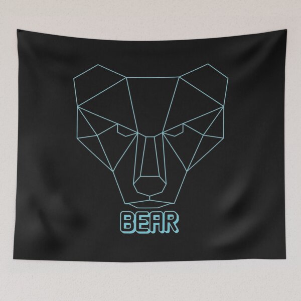 Item preview, geometric bear designed and sold by capotees.