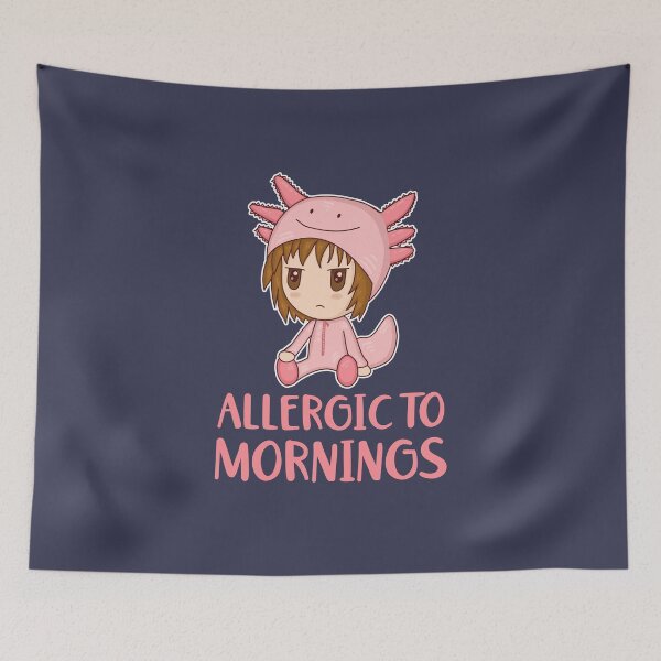 Item preview, Allergic to Mornings Cute Chibi Axolotl Costume designed and sold by GrimButterfly.
