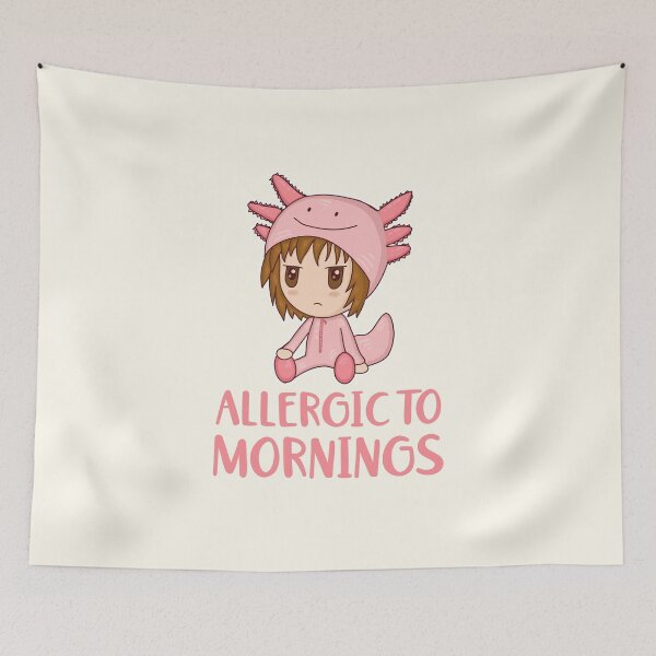 Item preview, Allergic to Mornings Cute Chibi Axolotl Costume designed and sold by GrimButterfly.