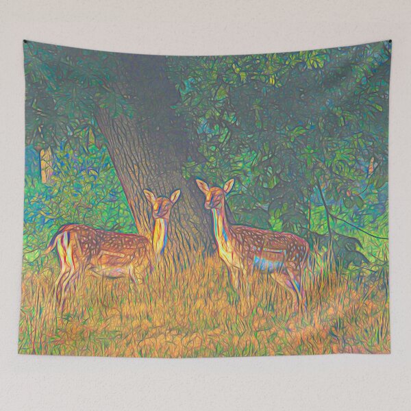 Item preview, female deers. designed and sold by Ingrid Hütten.