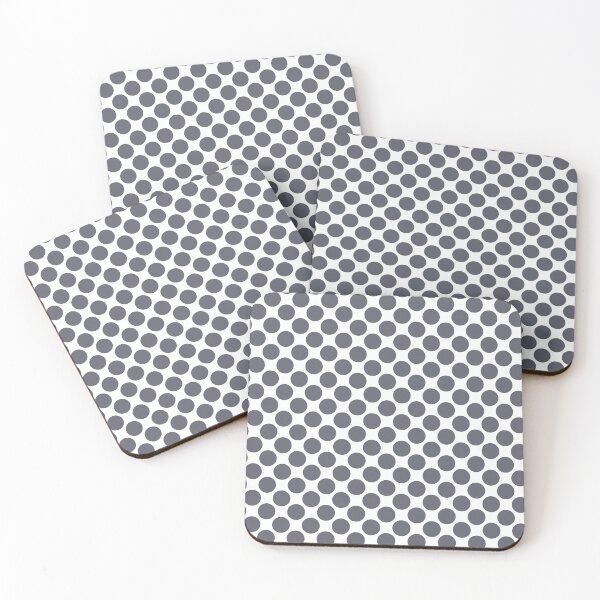 Item preview, Gray and White Uniform Large Polka Dot Pattern - Diamond Vogel 2022 Popular Color Blackwater 1320 designed and sold by ColorOfTheYears.