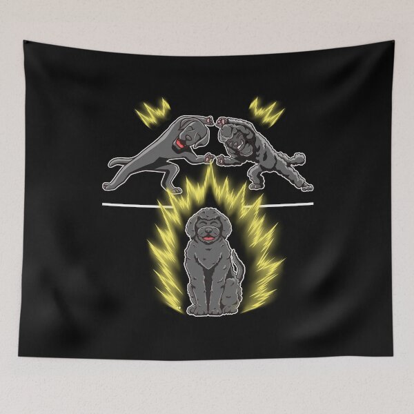 Item preview, Black Labradoodle Dance designed and sold by More Cute Dogs.