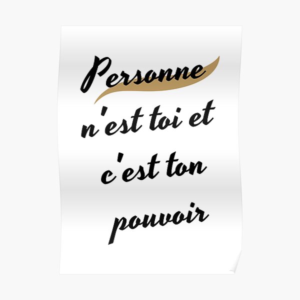 Citations Inspirantes Posters For Sale Redbubble