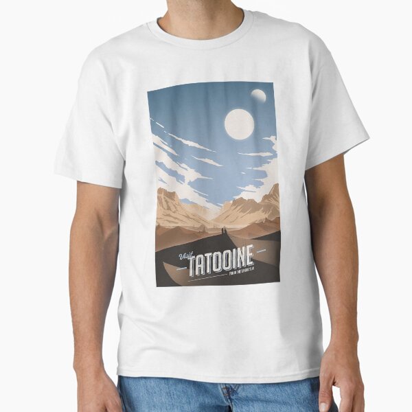 Vista previa del artículo con la obra «Visita Tatooine», diseñado y vendido por calummathew.