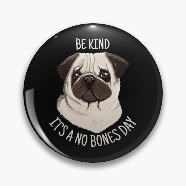 Item preview, BONES OR NO BONES - It's A No Bones Day Pug Pullover Hoodie designed and sold by HopkinsIngram.