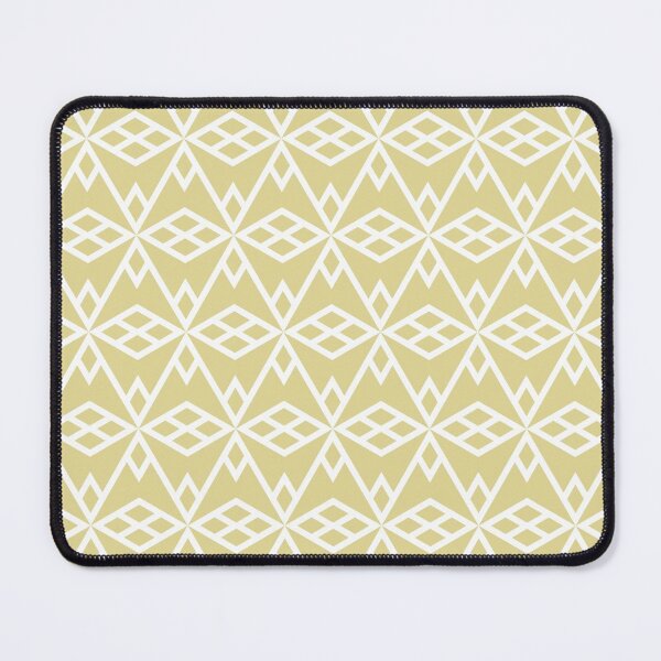 Item preview, Yellow and White Geometric Diamond Shape Pattern - Diamond Vogel 2022 Popular Color Fire Dance 0799 designed and sold by ColorOfTheYears.