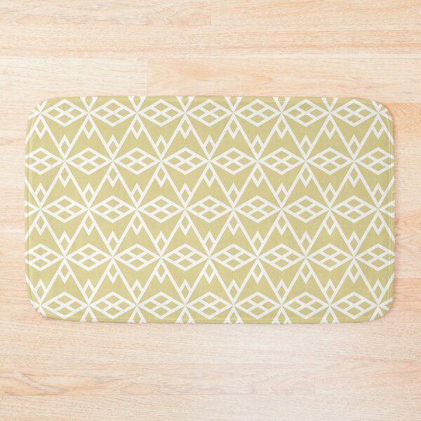 Item preview, Yellow and White Geometric Diamond Shape Pattern - Diamond Vogel 2022 Popular Color Fire Dance 0799 designed and sold by ColorOfTheYears.