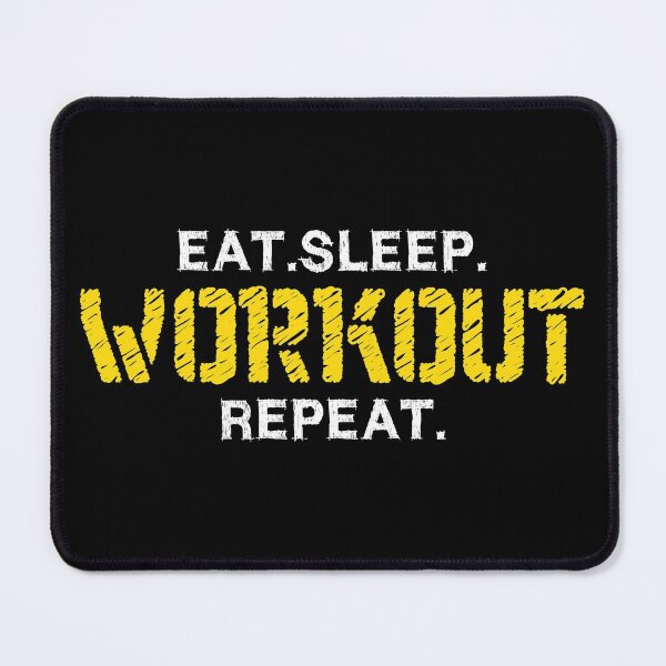 Item preview, Eat Sleep Workout Repeat - Funny Workout designed and sold by motivationaltee.