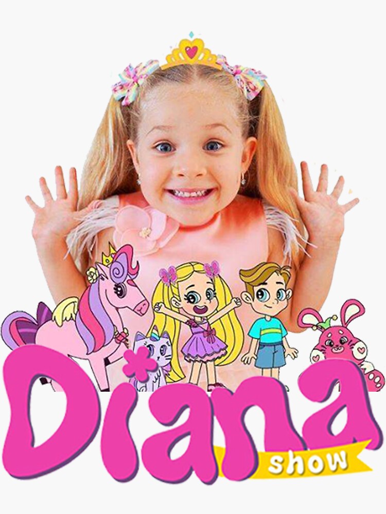 The Kids Diana Show Sticker for Sale by Mellershop