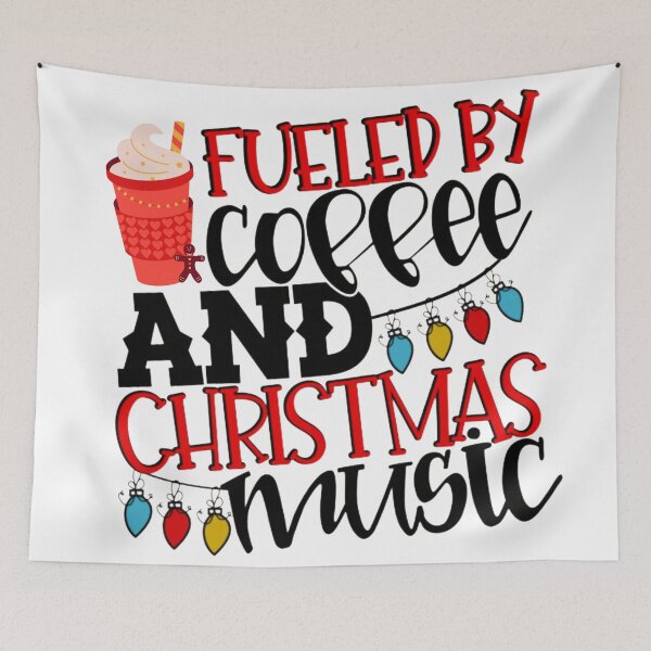 Item preview, Fueled By Coffee And Christmas Music designed and sold by introvertswear.