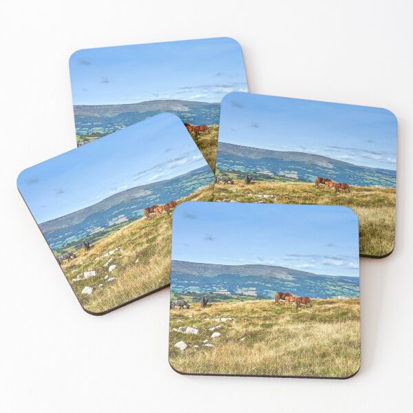 Item preview, Wild Horses grazing on the Brecon Beacons designed and sold by VnGphoto.