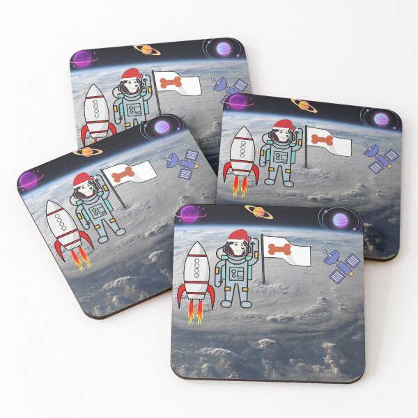 Item preview, Dog in Space wearing Red Cap  designed and sold by Sarnga2.