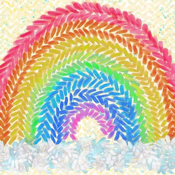 Artwork thumbnail, Retro Rainbow by RoxyTocin