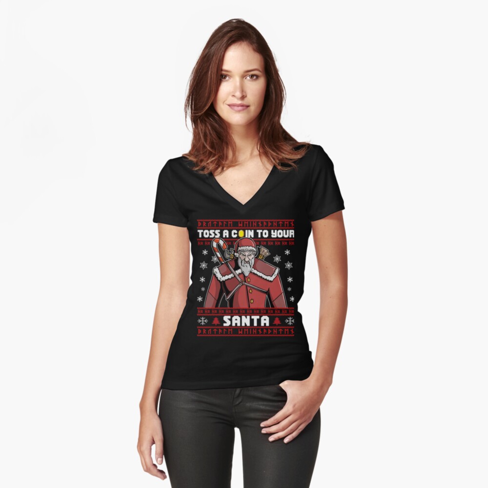 Artikel-Vorschau von Tailliertes T-Shirt mit V-Ausschnitt, designt und verkauft von Frontoni.