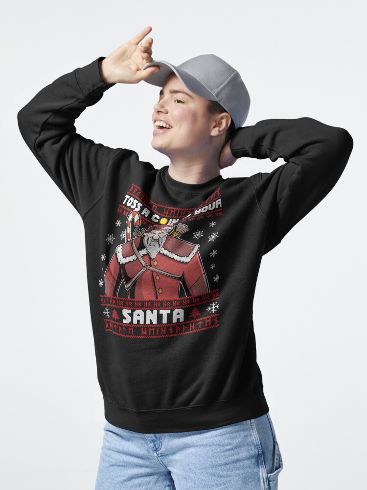 Thumbnail 5 von 7, Pullover, Witcher Santa Claus Ugly Christmas Sweater Xmas RPG Roleplay DnD Dungeon Master Dungeon and Dragons Gamer Nerd Geek Shirt Design designt und verkauft von Frontoni.