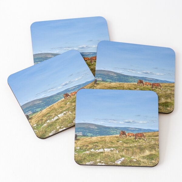 Item preview, Wild Horses grazing on the Brecon Beacons designed and sold by VnGphoto.