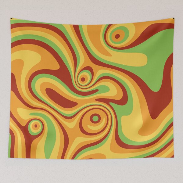 Item preview, Orange, yellow and green marble designed and sold by Captain Chromatic.