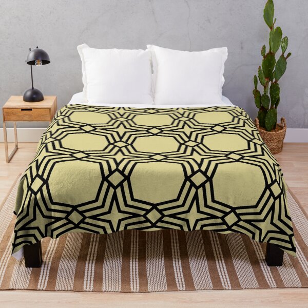 Item preview, Black and Yellow Star Geometric Shape Pattern - Diamond Vogel 2022 Popular Color Fire Dance 0799 designed and sold by ColorOfTheYears.