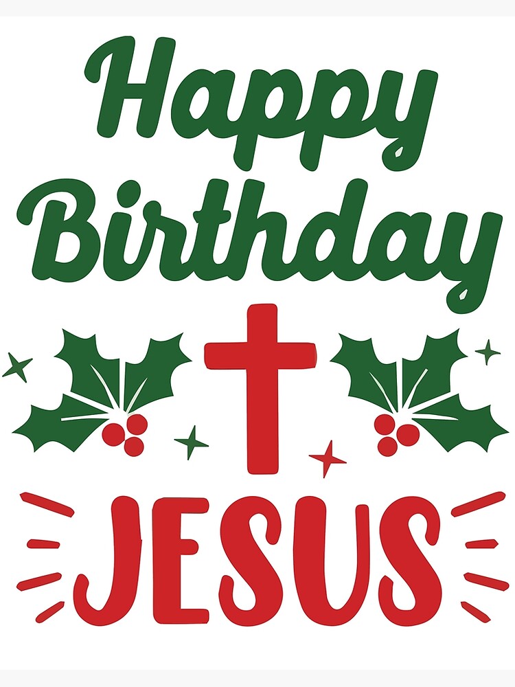 Happy Birthday Jesus, Christmas Stickers, 4 Sheets