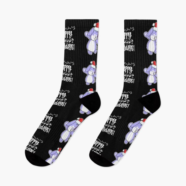Item preview, Hoppy Holidays! | Punny Bunny | Christmas (Blue x Black) designed and sold by the-krisney-way.