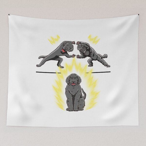 Item preview, Black Labradoodle Dance designed and sold by More Cute Dogs.