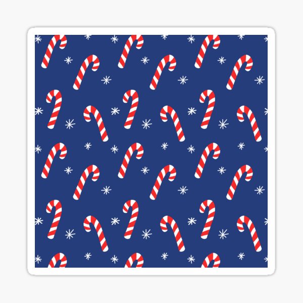 Christmas Pattern - Gingerbread and Candy Canes Sticker for Sale by  Ashley Van Dyken