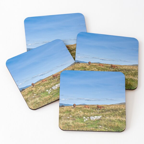 Item preview, Wild Horses grazing on the Brecon Beacons designed and sold by VnGphoto.