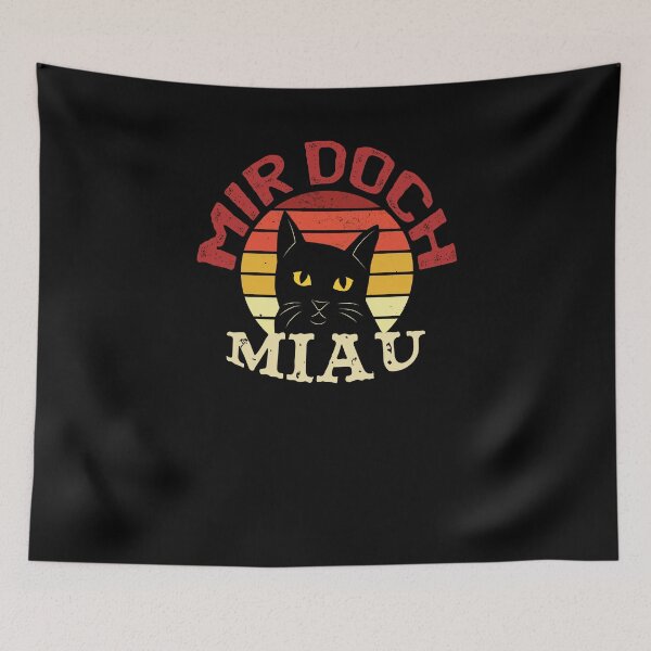 Item preview, Mir Doch Miau - Meow Cat Cats Retro Vintage designed and sold by Tig3rE.